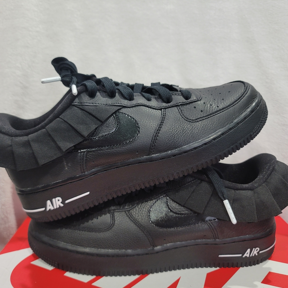 Nike Black Air Force 1 7Y/8.5W Sneakers no Nox